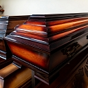 Funeral accessories, coffin